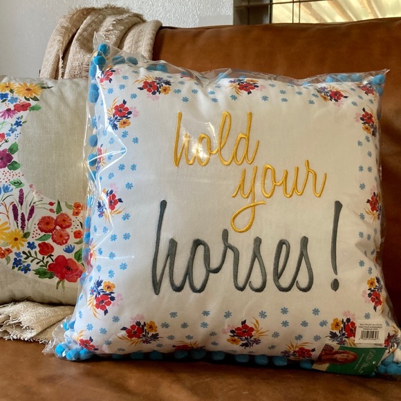 NWT The Pioneer Woman Throw Pillow 18 x 18 - Picture 11 of 11